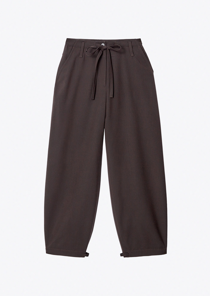 COS Drawstring Twill Barrel Leg-Pant $225
