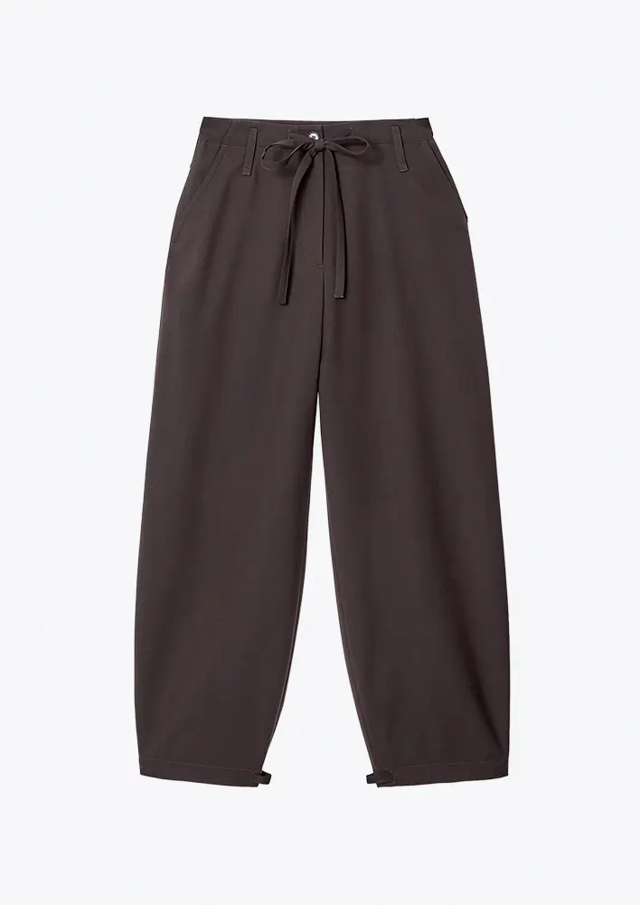 COS Drawstring Twill Barrel Leg-Pant $225