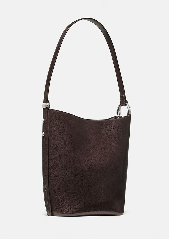 Kate Spade Halo Glazed Leather Bucket Bag $709