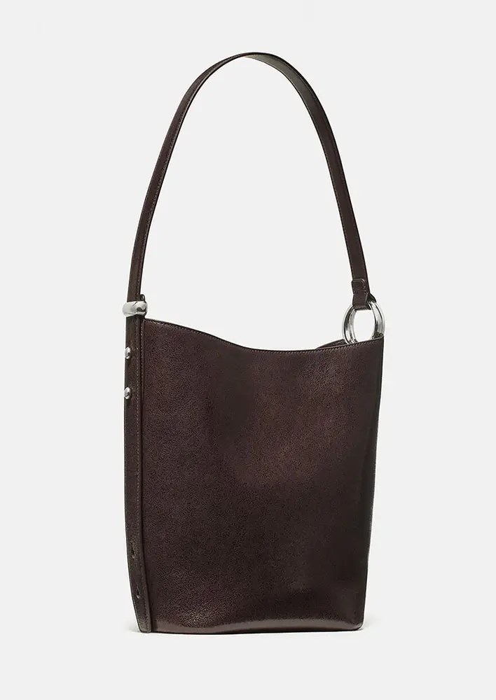 Kate Spade Halo Glazed Leather Bucket Bag $709