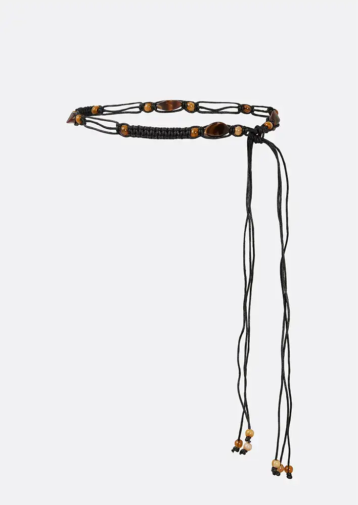 Bec + Bridge Ember Crochet Belt $90