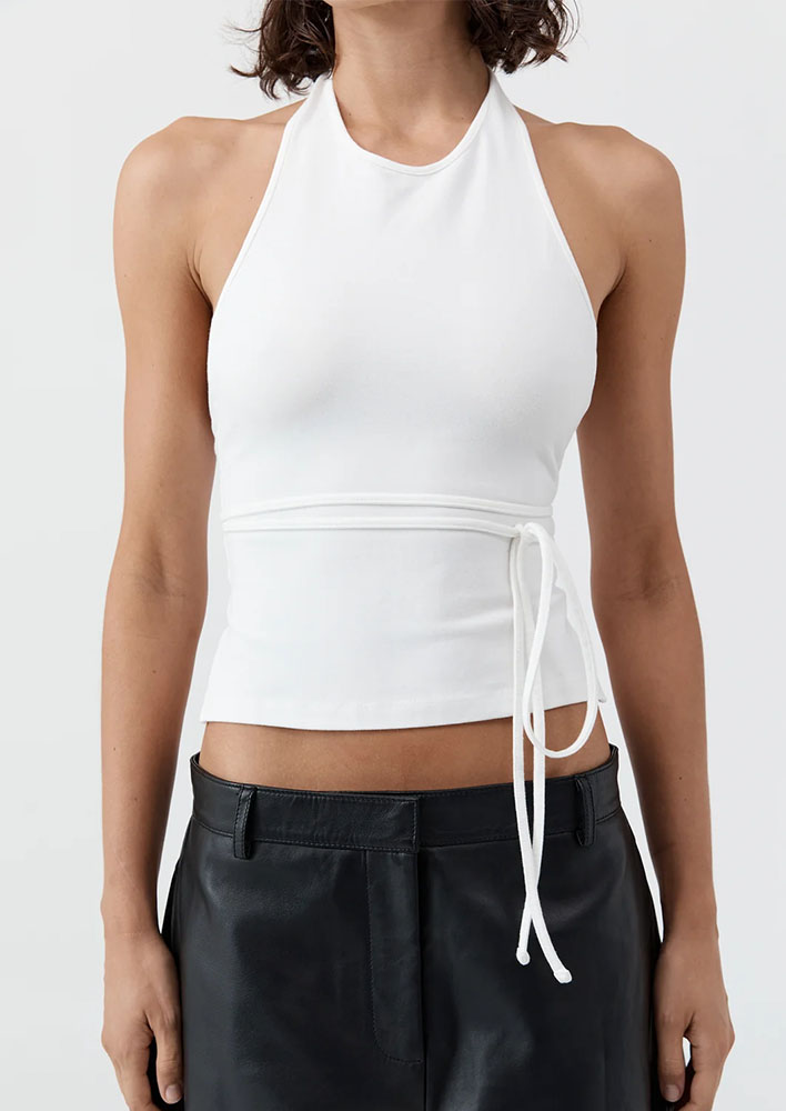 St Agni Soft Jersey Halter Top $139