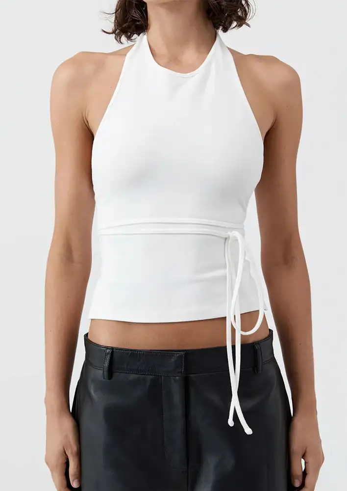 St Agni Soft Jersey Halter Top $139