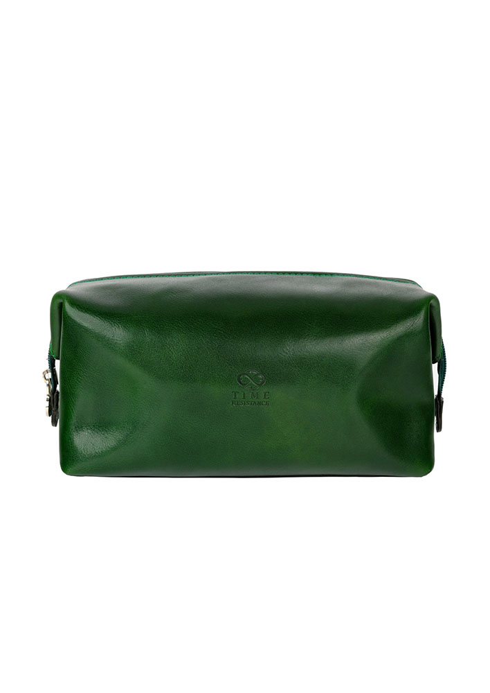 Time Resistance Leather Toiletry Bag $170