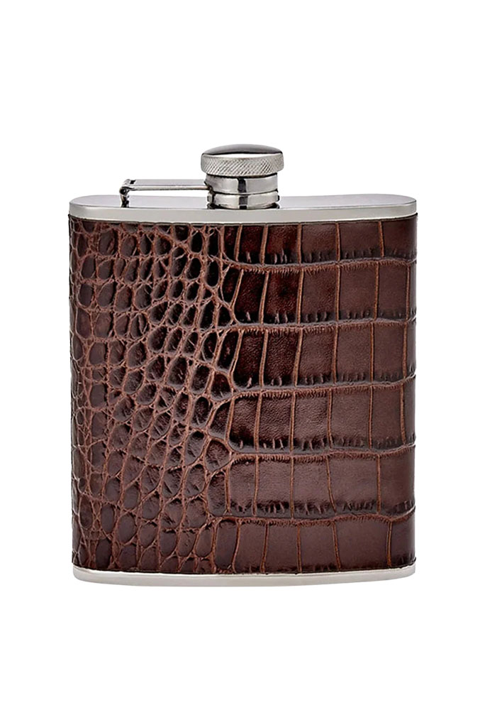 Calexico Man Leather Wrapped Flask $99