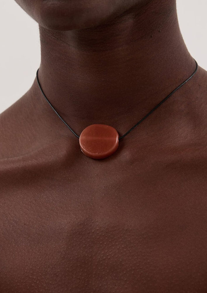 DISSH Nuri Studios Glass Circle Necklace $90