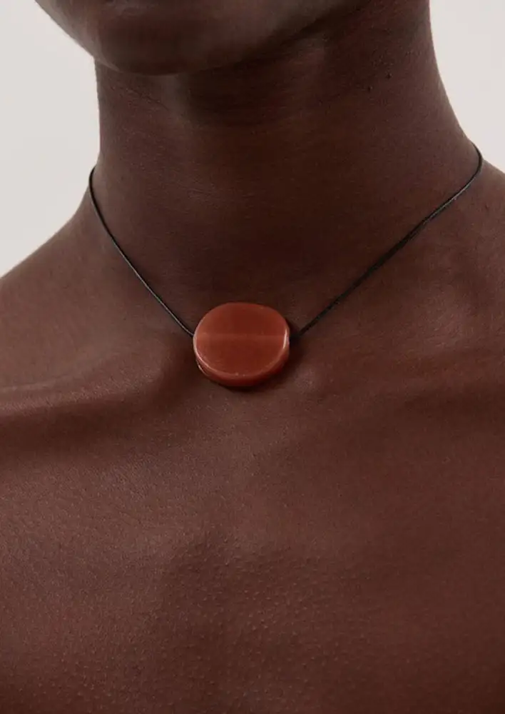 DISSH Nuri Studios Glass Circle Necklace $90