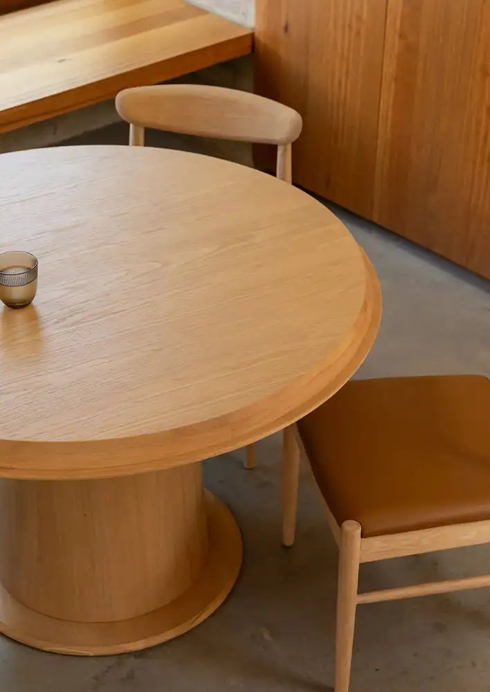 RJ Living Tone Round Dining Table 120cm $1,799