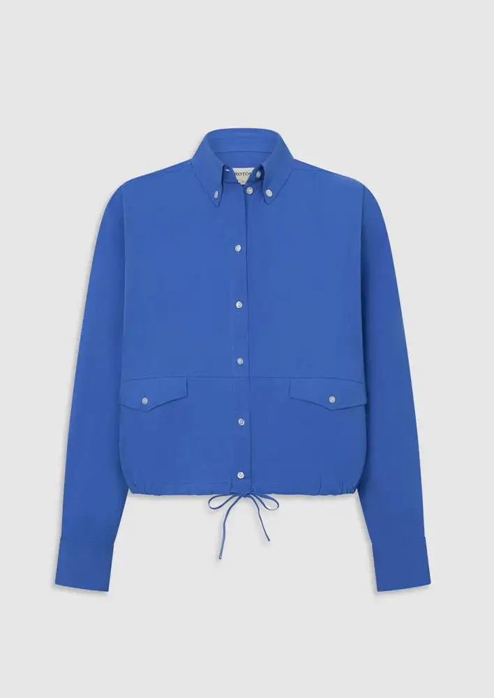 Oroton Poplin Drawstring Shirt $229
