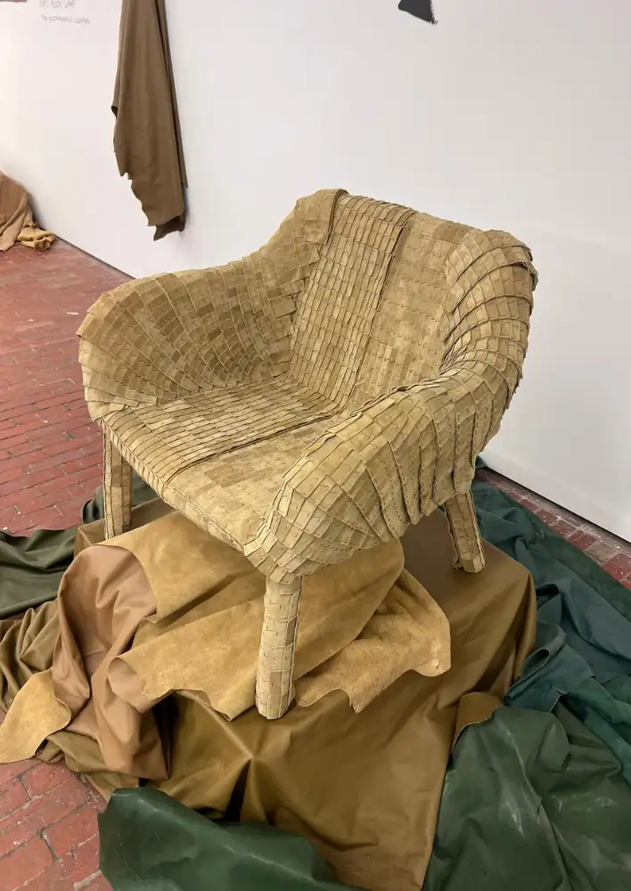 Lost Hide curated by Emma Elizabeth Designs. Chair by Jonathan & Kirsten from Richards Stanisich at Abbotsford Convent