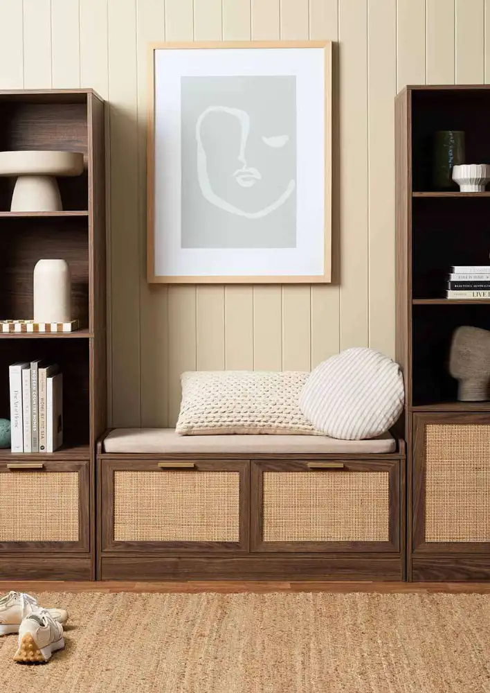 Mocka Furniture Noosa Rattan Storage Bench Seat $199.99