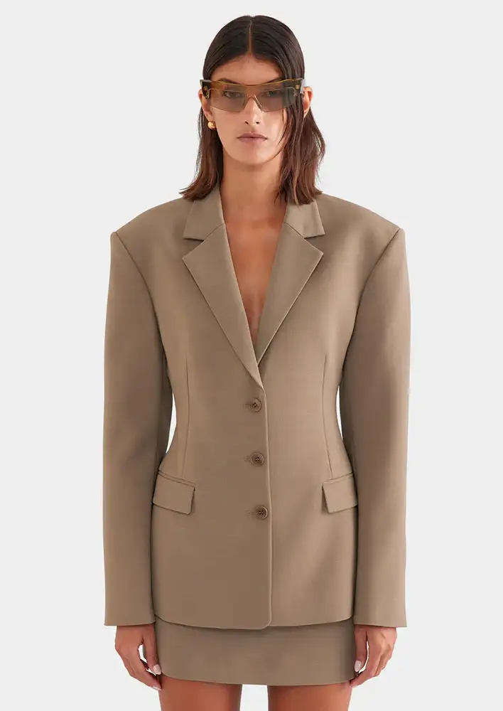 Venroy Scuba Wool Sculpted Blazer $320