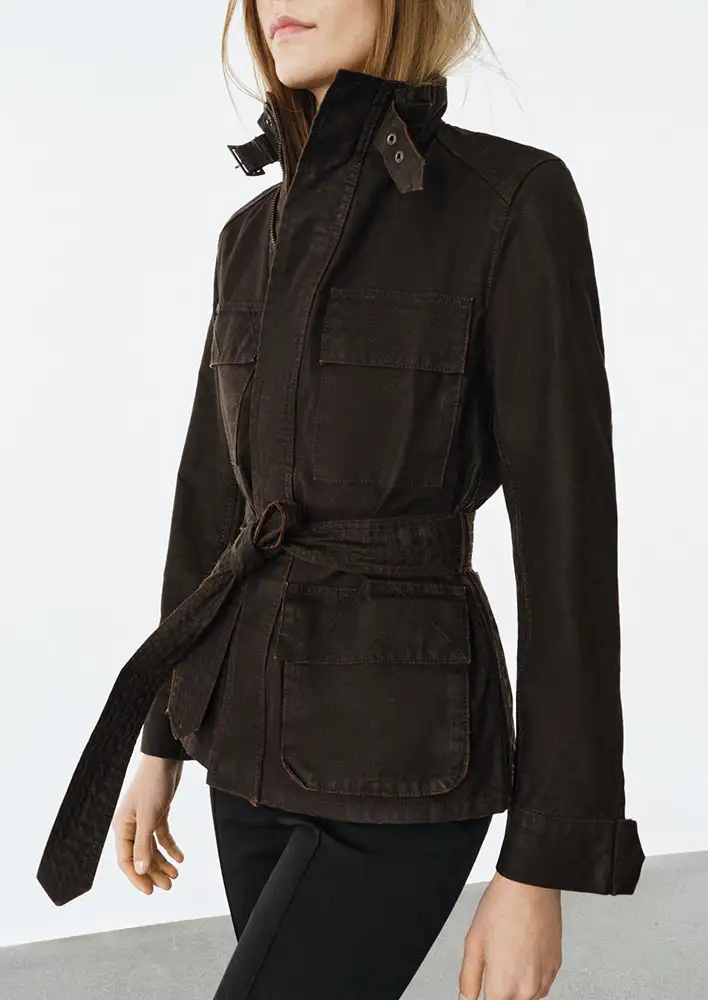 Zara ZW Collection Waxed Effect Jacket $209