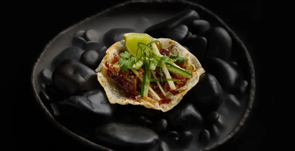 AUNTY - Birria-Style Duck Pancake.
