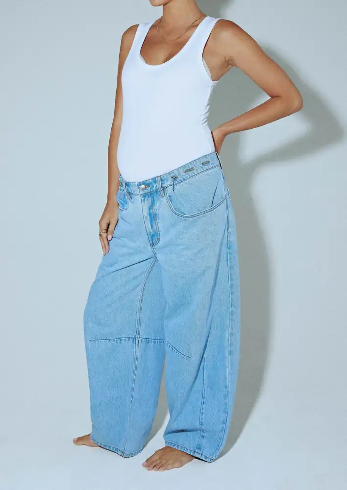 ETAPE Barrel Leg Jean $320