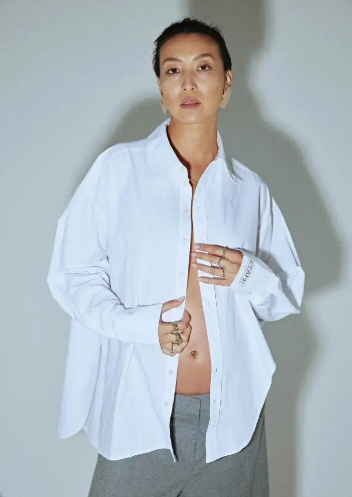 ETAPE Curved Hem Shirt $260
