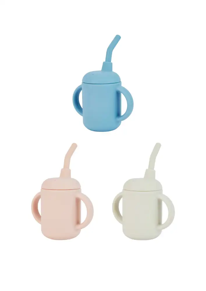 Kmart Silicone Sippy Cup with Straw $9ea