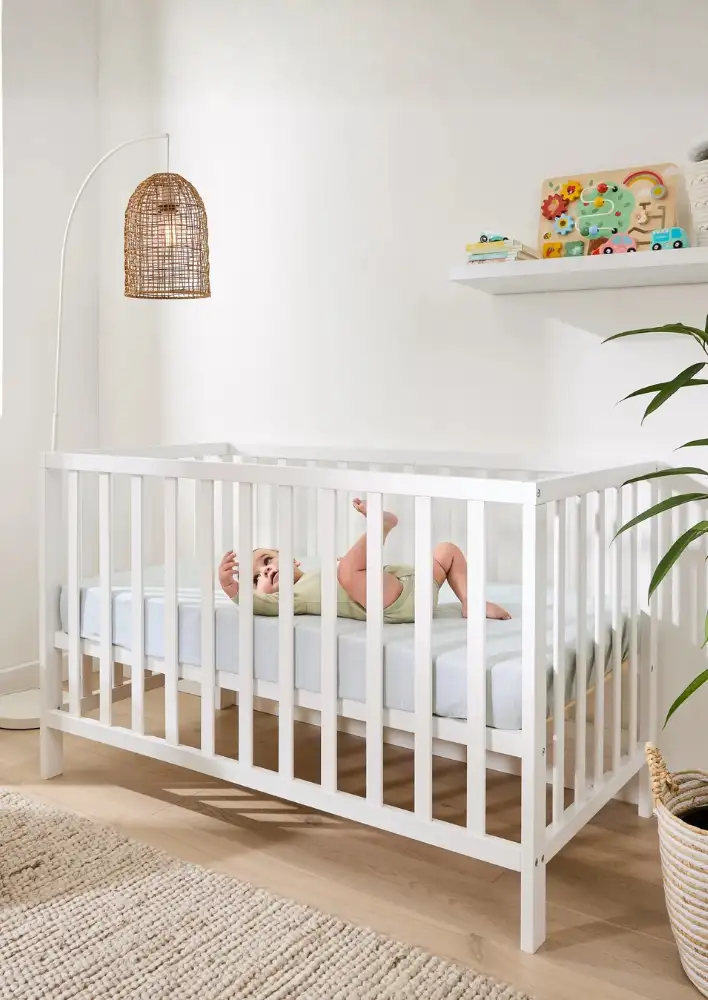 Kmart White Wooden Cot $139
