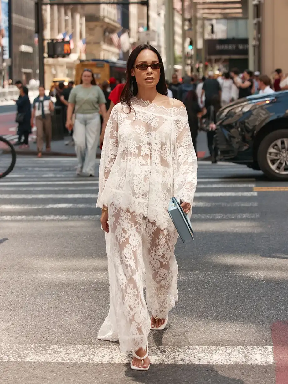 SABO x KB Vittoria Lace Top $158 and pants $128