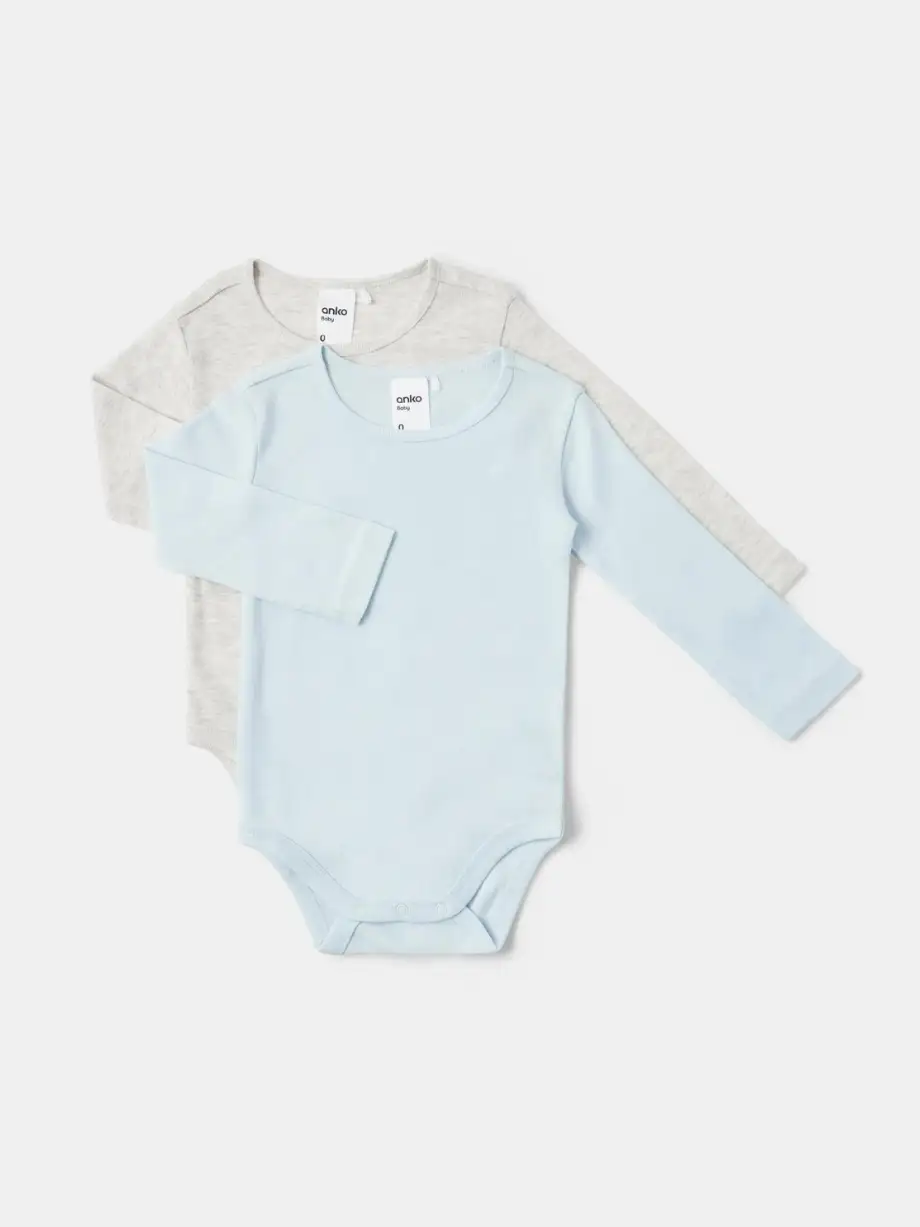 Kmart 2 Pack Long Sleeve Bodysuits $5