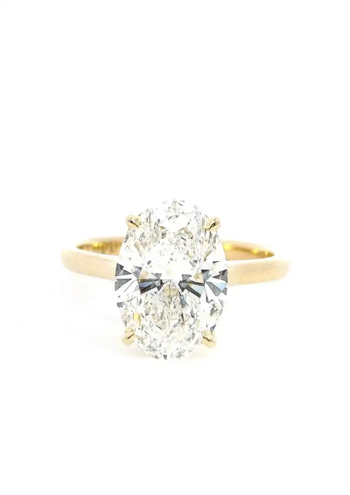 Parker Diamonds Oval Cut Diamond in the Cathedral Solitaire with Hidden Halo POA