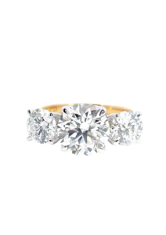Parker Diamonds 2.84Ct Round Brilliant Cut Diamonds in the Tulip Trilogy Design $6,900