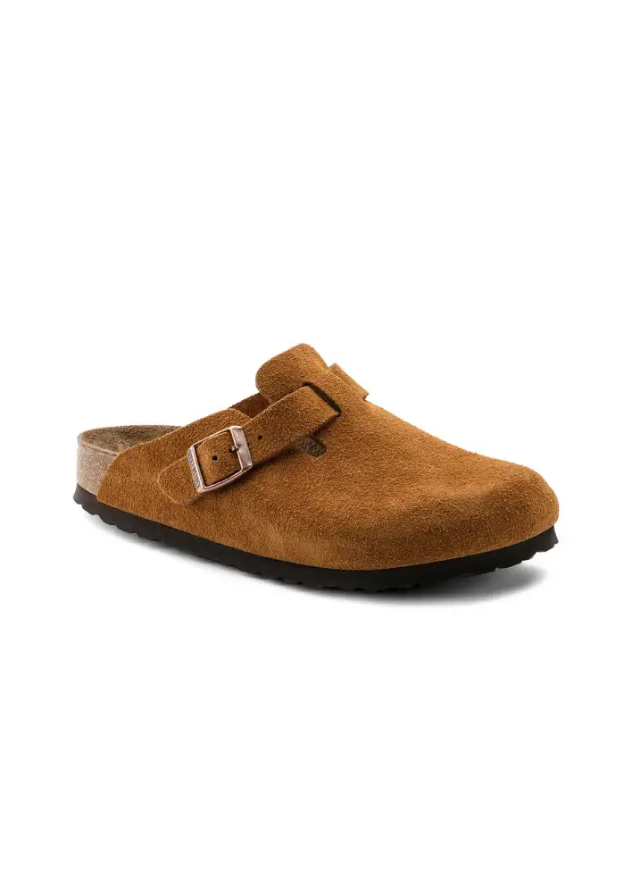 Birkenstock Boston SFB Mink Suede Leather $317