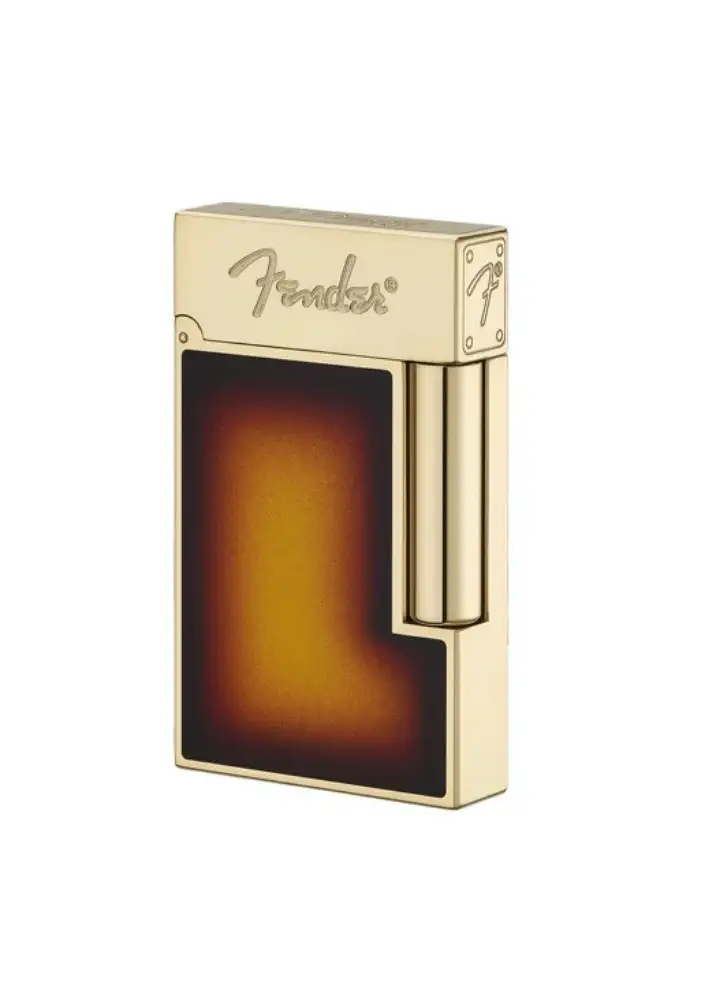The Pen Shoppe Dupont Fender Gold Natural Lacquer Line 2 Lighter $2,060