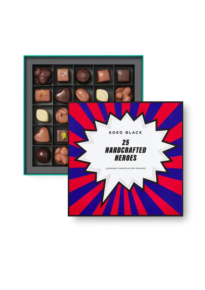 Koko Black Handcrafted Heroes Praline Gift Box 25 Piece $82.90
