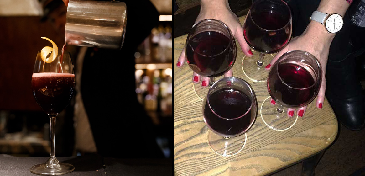 Brisbane's best bars with Mulled Wine: (left to right) Soleil Bacchus mulled wine and Black Bear Lodge mulled wine (Image: MimiMustTry)