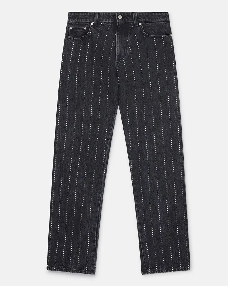 Stella McCartney Crystal Pinstripe Jeans $831