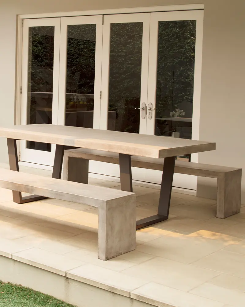 Zen Outdoor Concrete Dining Table