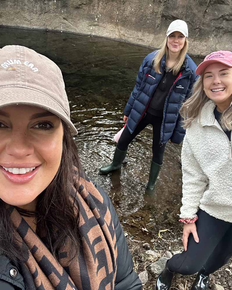 Hiking on girls trip