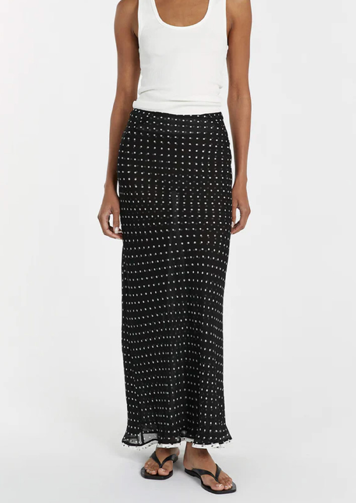 Dissh-Winona-Black-Spot-Midi-Skirt-129.99